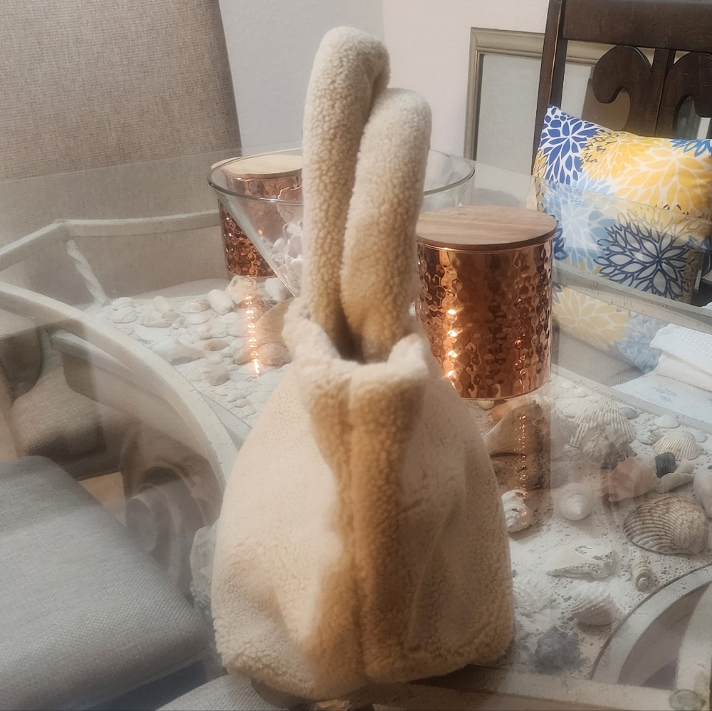 Prada Beige Shearling Tote - Picture 8 of 16